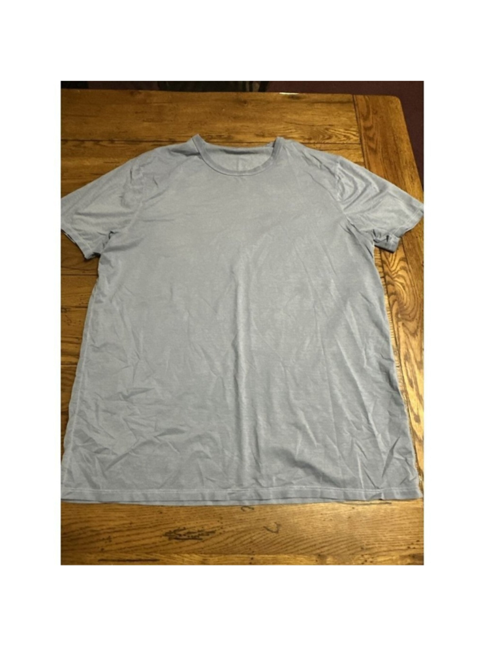 Mens Lululemon Light grey/green Short Sleeve Shirt XXL n18